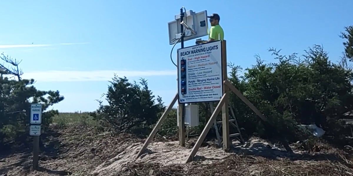 Help Beach Signal Four ‘Beach Warning Lights’ signs installed on Oak Island