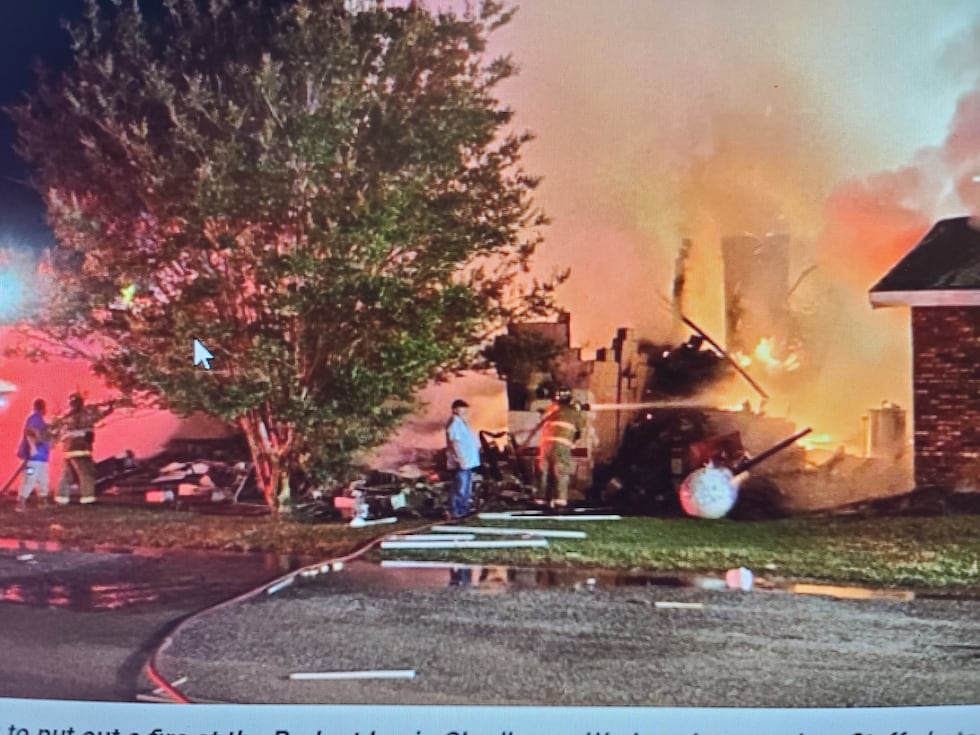 An explosion was heard across the street from the motel at 4:30 Wednesday morning