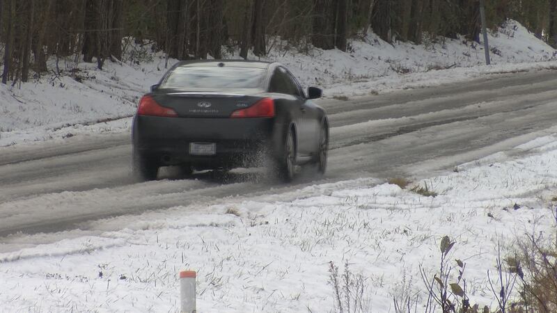 Northwest Road in Brunswick County was still dealing with slick road conditions as of Friday...