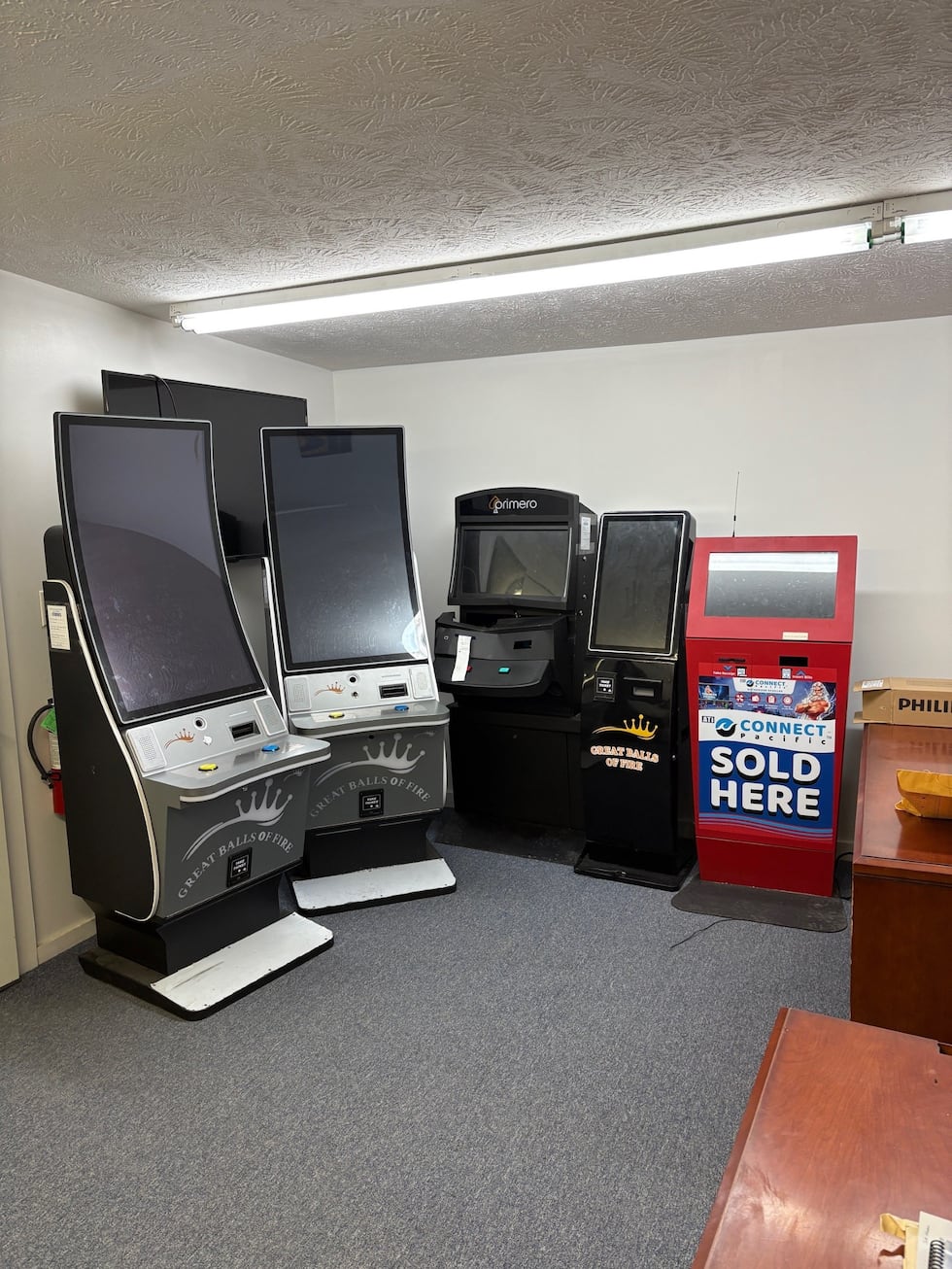 Seized illegal video gaming machines