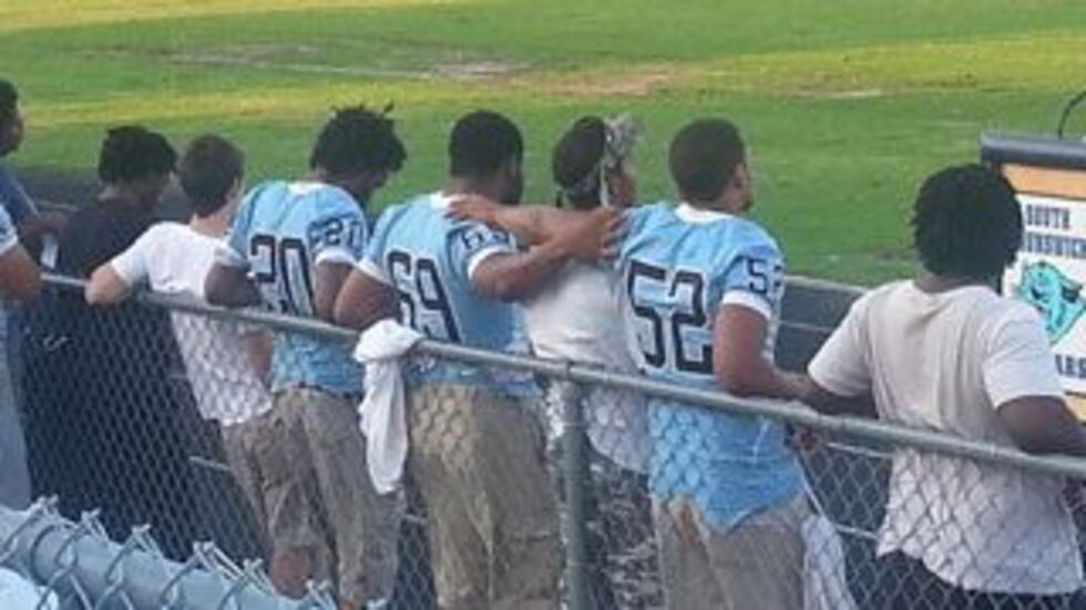 Teammates come together to celebrate the life of James Prince.