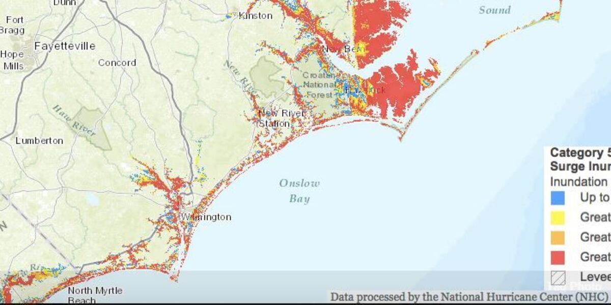 National Hurricane Center releases interactive storm surge map