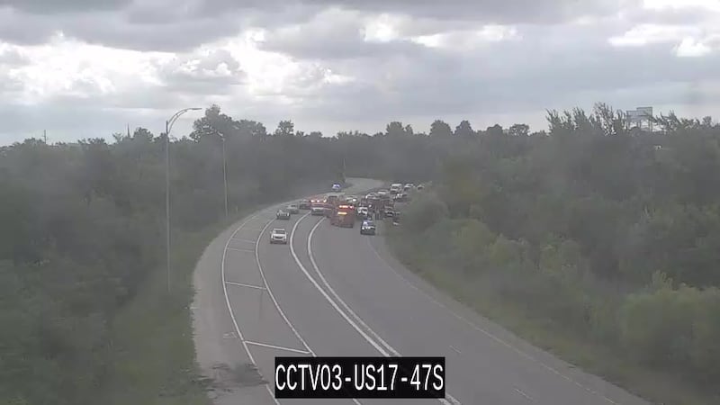Crash on Highway 17 near the Highway 421 ramp.