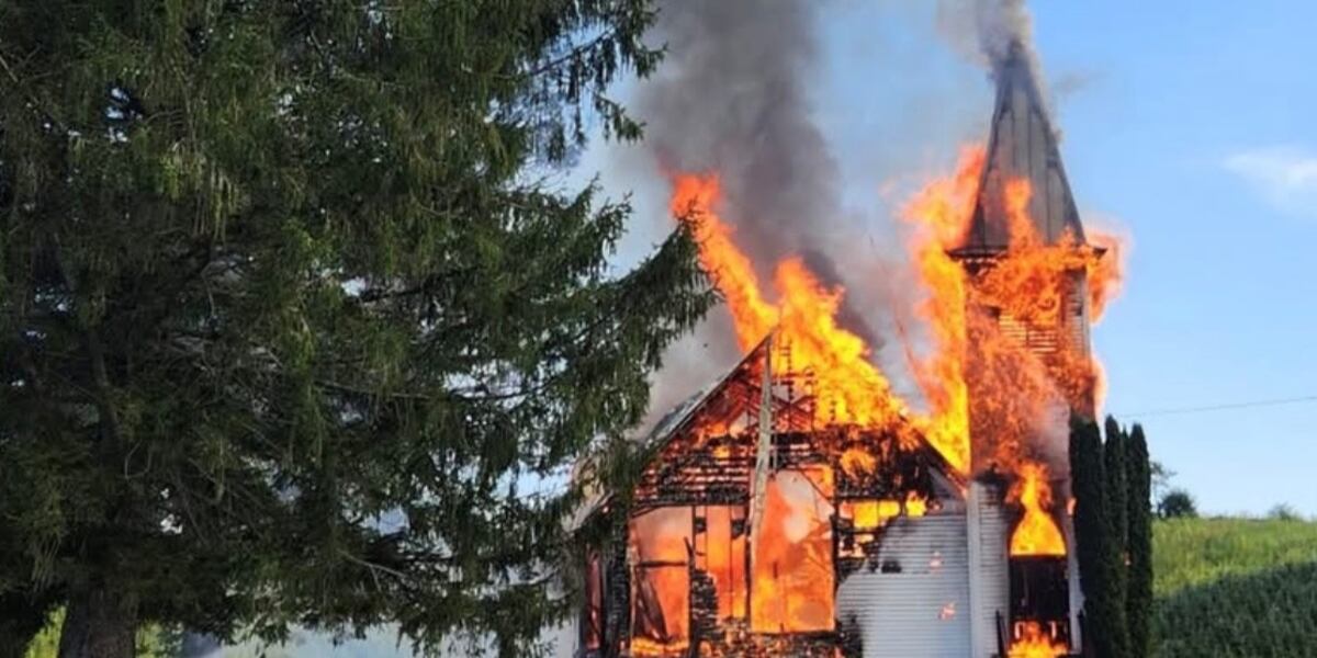 Exploded Church Historic 121-year-old church destroyed in fire