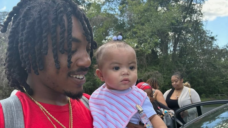 Marquest Page Jr., seen here with his daughter, not the step-daughter who he tried to rescue.