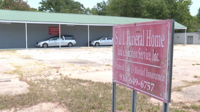 S & L Funeral Home in Fair Bluff, NC.