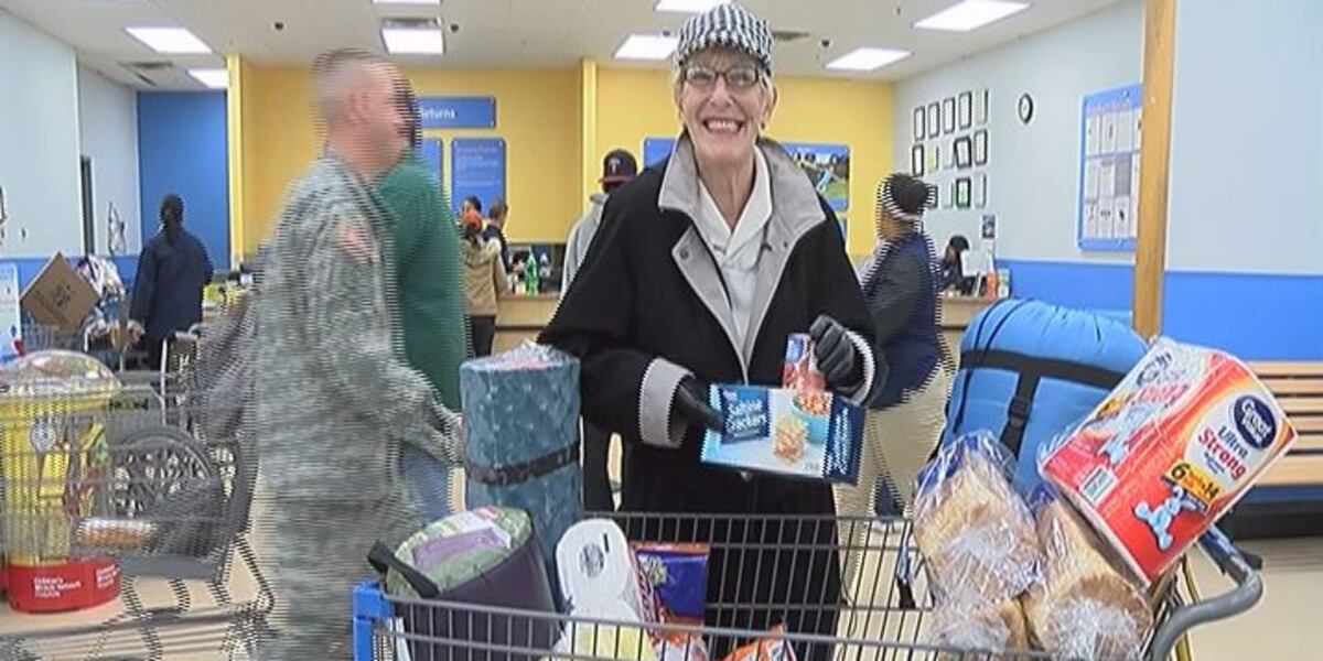 Walmart Homeless Wilmington woman helping the homeless with gift from Walmart
