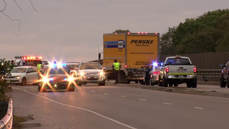 Authorities say a sleeping driver caused the crash on Carolina Beach Road.