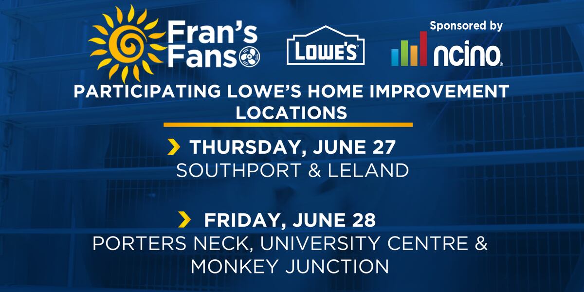 Frans Fans Fran’s Fans annual fan drive continues June 28