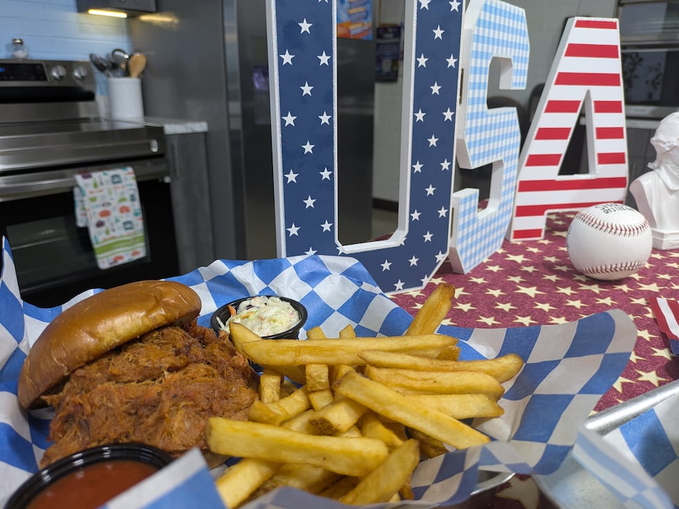 A pulled pork BBQ sandwich at Shuckin' Shack...who would have thought?