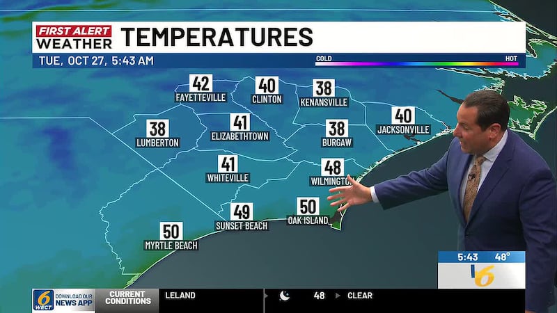 Your First Alert Forecast from Tue. morning, Oct. 27, 2026...