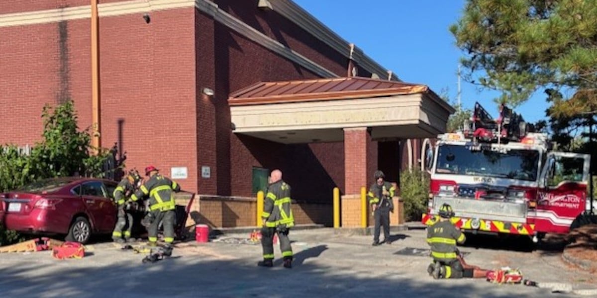 Crews responding to car that crashed into Dollar Tree