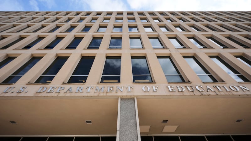 This is the Lyndon Baines Johnson Department of Education Building in Washington, D.C., on...