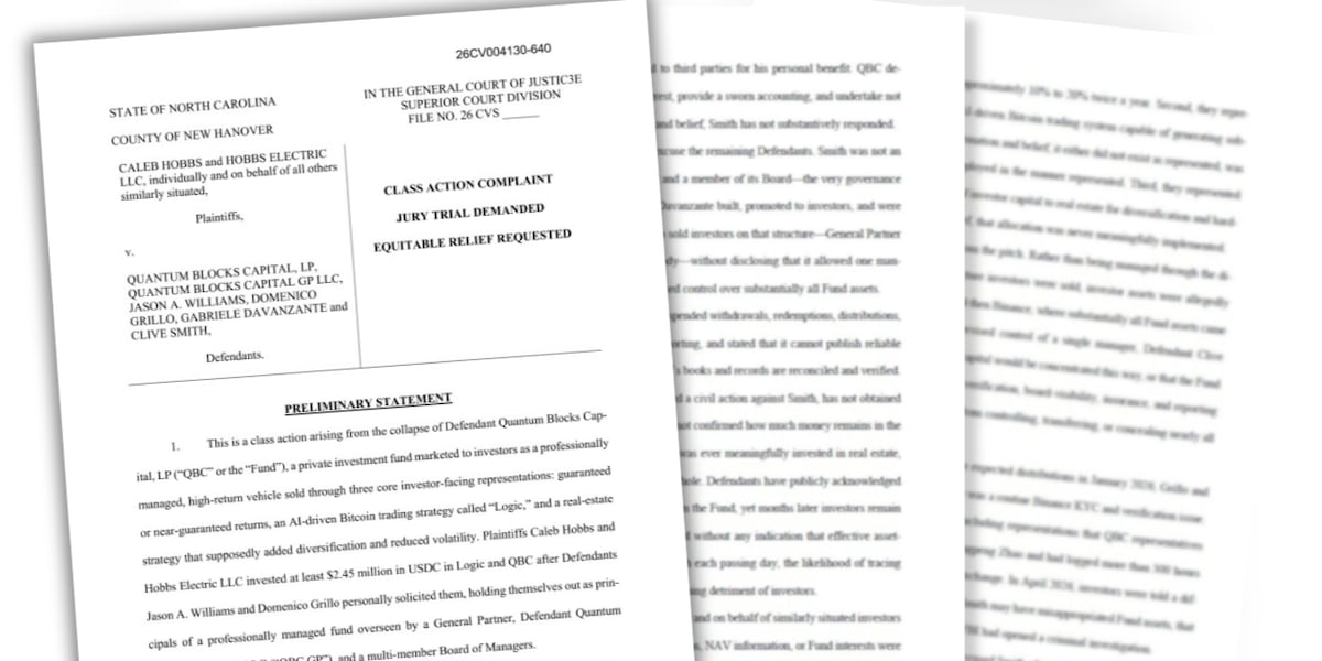 Wilmington businessman leads lawsuit over alleged $60M crypto fraud