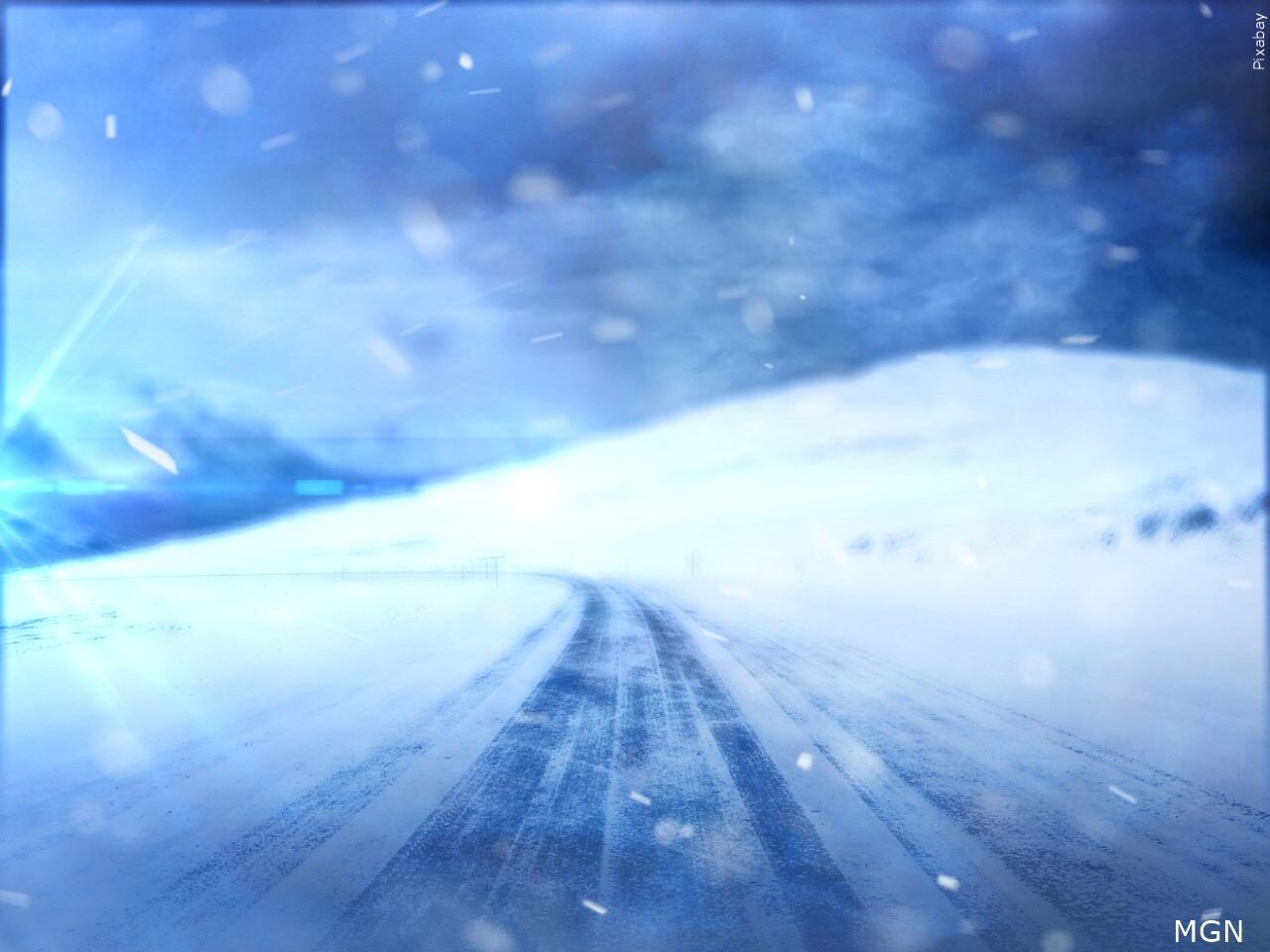 Winter weather forces road closure in Leland