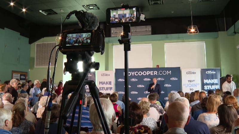 Roy Cooper in Leland