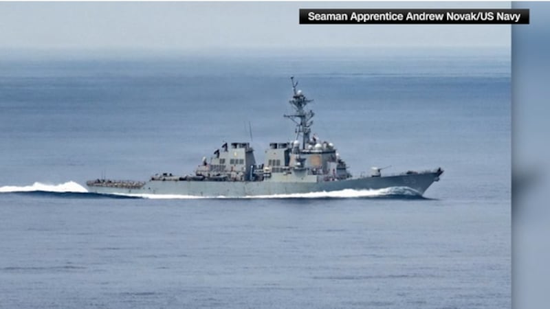 A US Navy guided-missile destroyer spent four days without air conditioning, working toilets...