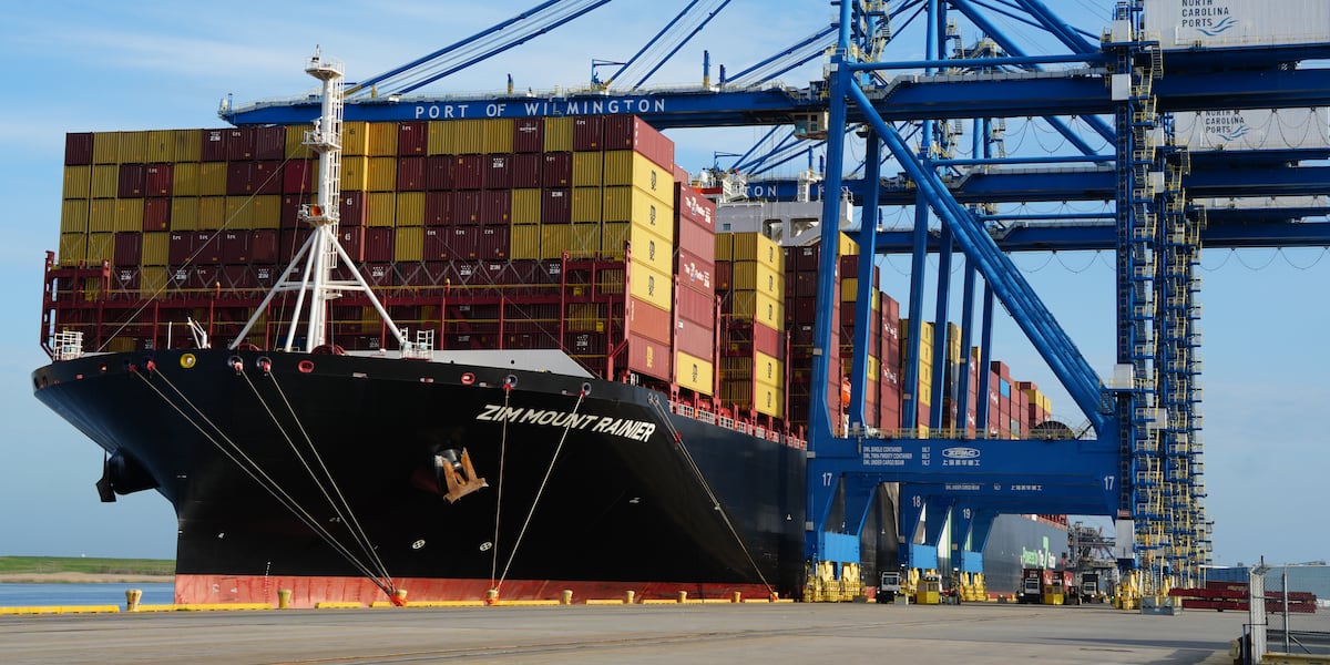 Delaware Container Terminal Largest container ship to ever dock at Port of Wilmington arrives
