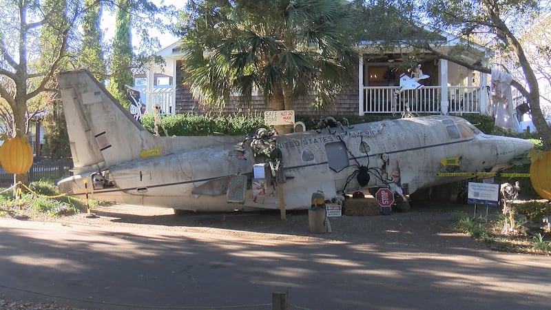 A homeowner on Live Oak Drive has transformed his front yard with a more than 40-foot long...