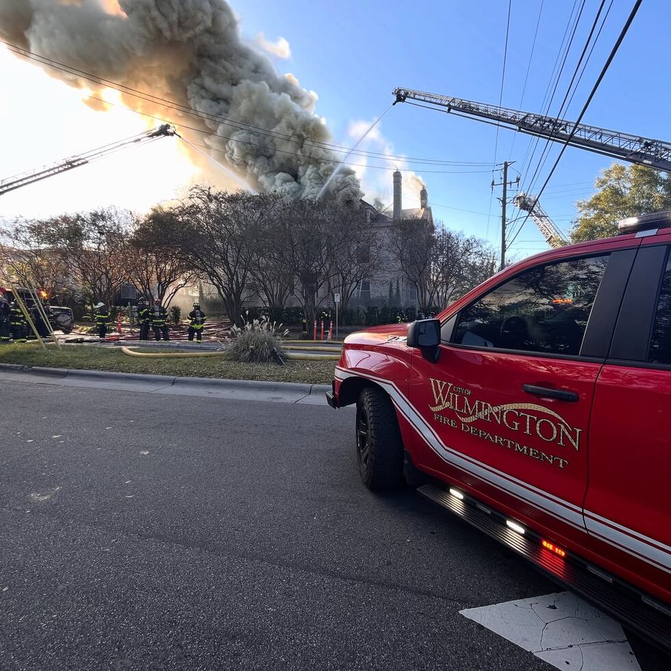Wilmington Fire Department said hot spots rekindled in the Graystone Inn fire Saturday morning...