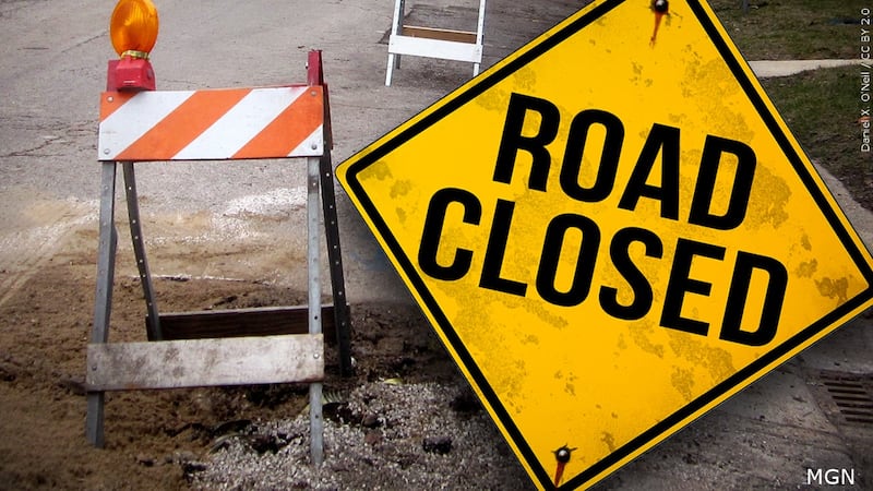 A stretch of Blue Clay Road will temporarily close to traffic in both directions.