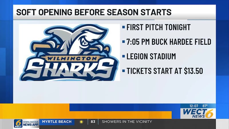 The Wilmington Sharks will hold a soft opening event Tuesday, two days before the Coastal...
