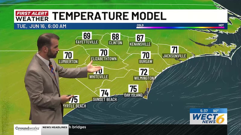 Your First Alert Forecast from Mon. evening Jun 15, 2026