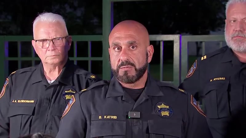 Authorities say a 2-year-old boy and his 74-year-old relative drowned in a neighborhood pond...