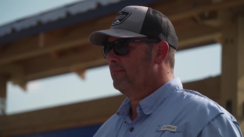 An off-duty firefighter is being credited with saving the lives of three children after their...