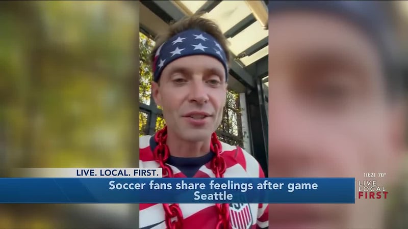 Soccer fans Share feeling after game