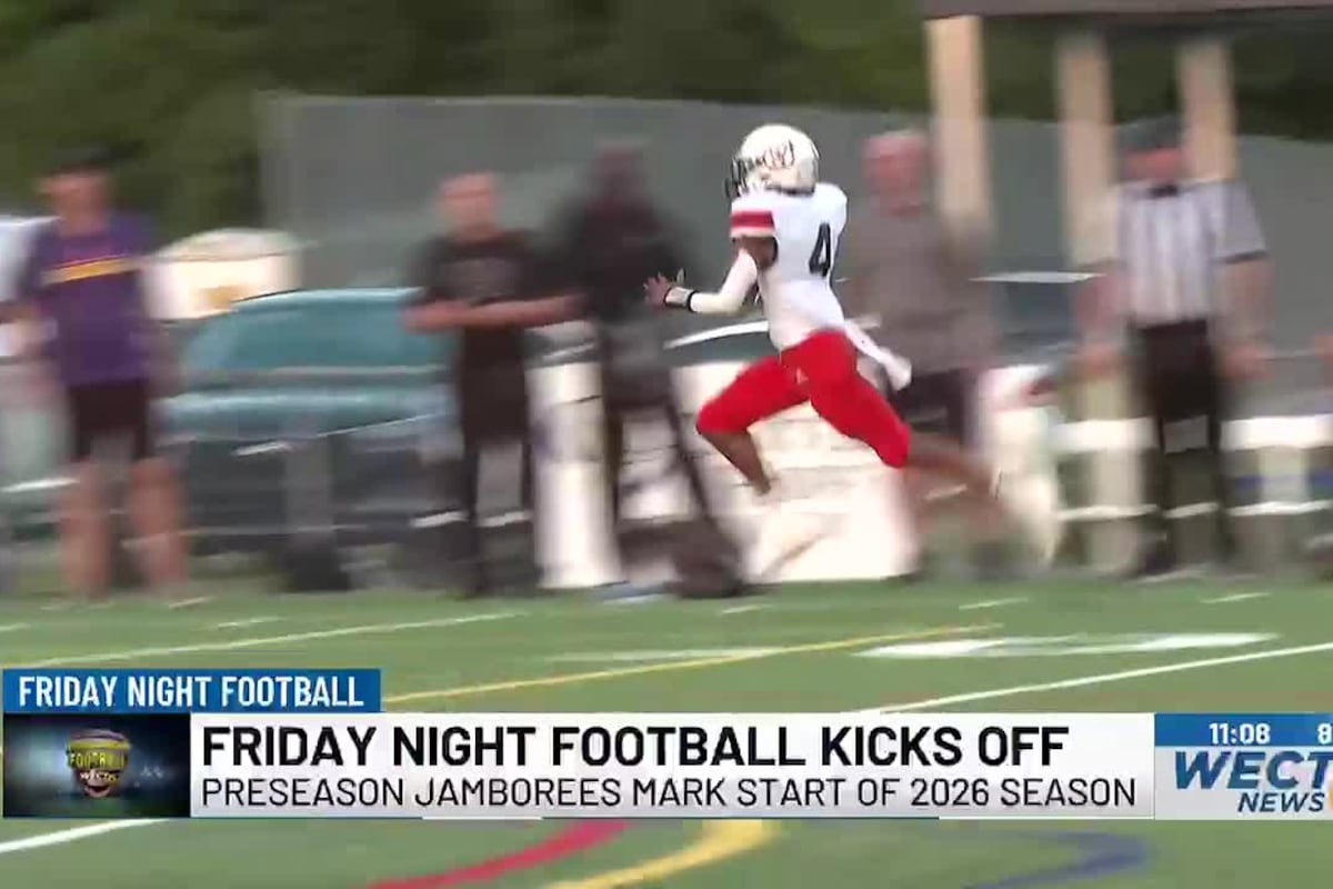 High school football preseason jamborees in Southeastern North Carolina action