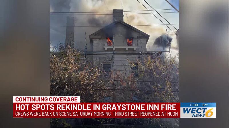 Crews had to return to the scene Saturday morning.