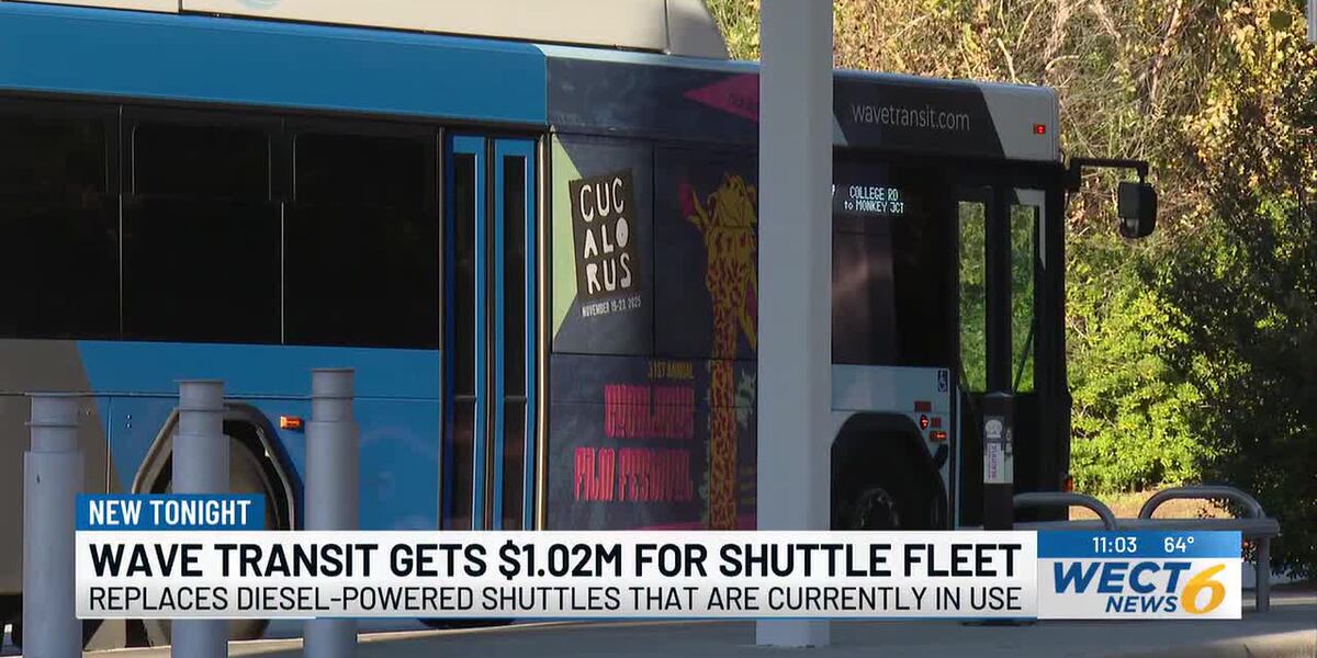 Wave Shuttle Wave Transit receives $1.02 million federal grant for new shuttle vehicles